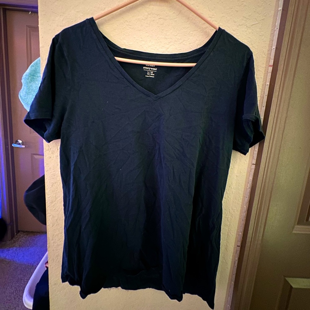 Midnight Navy Stretch V-Neck